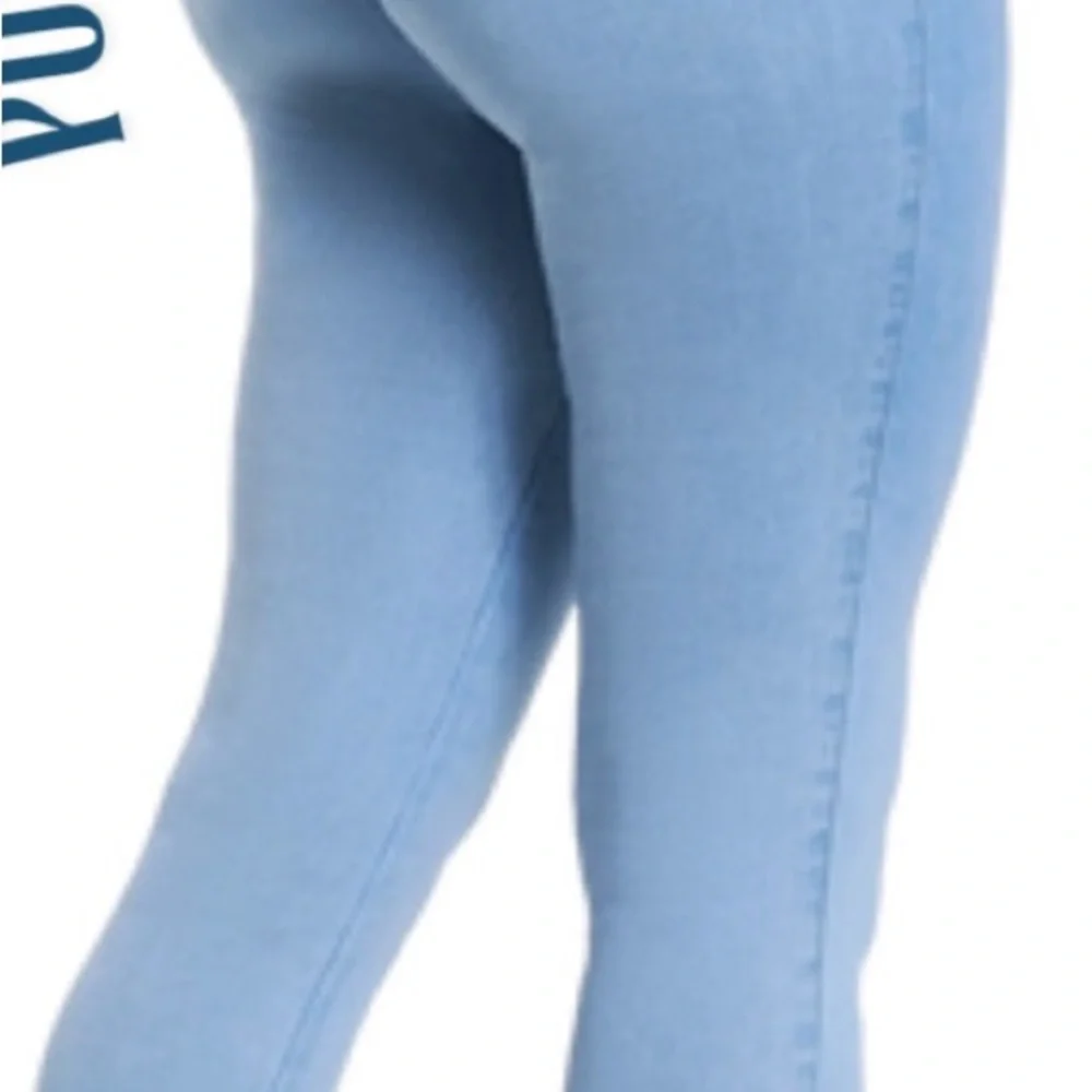 Sky Blue Skinny Jeans for Women - Picture 1 of 1